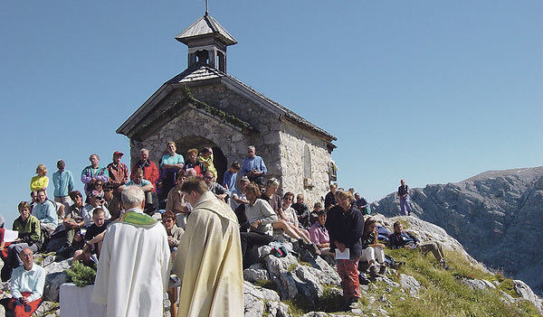 Die Bergmesse auf dem Dachstein findet am Freitag, 13. September um 12.30 Uhr auf über 2.000 Meter Seehöhe statt.  