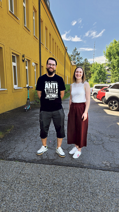 Im Einsatz für arbeitssuchende Jugendliche: Peter Habenschuß und Lisa Weingartsberger.  