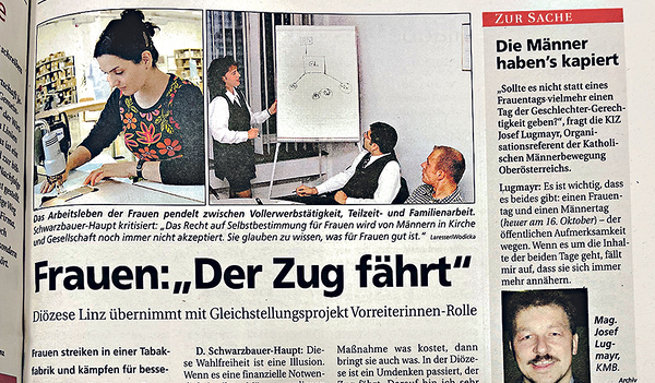 Thema in der Kirchenzeitung: Gleichstellung der Geschlechter