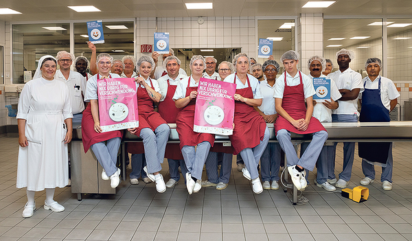 Das Aktions-Team von D’elikat (Elisabethinen) am Ordensklinikum Linz    