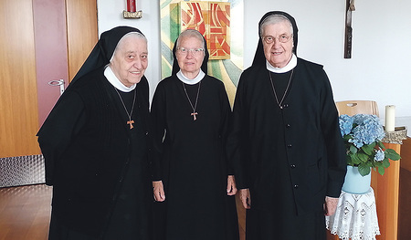 Wirkten viele Jahre in Maria Schmolln: Sr. Wiltrudis Fröhlich, Sr. Maria Höllwirth, Sr. Richlinde Gumpoldsberger (von links). 