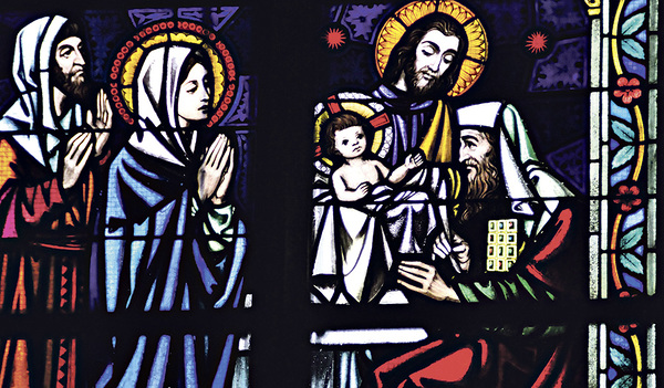 Beschneidung des Herrn: Glasfenster im Linzer Dom