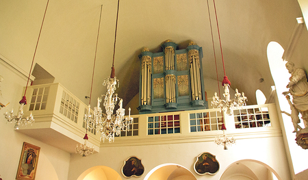 Orgelempore in der Kurhauskirche Schärding. 
