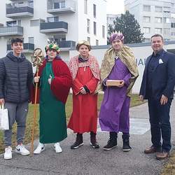 Sternsinger/innen aus der Pfarre Haid