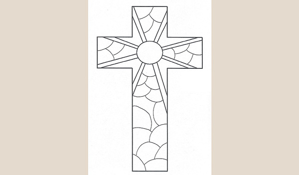 Kopiere das Kreuz (vielleicht sogar vergrößert) auf ein etwas festeres Papier. Nun kannst du jeden Tag in der Fastenzeit – außer an den Sonntagen –  ein Feld ausmalen. Nach 40 Tagen erstrahlt ein buntes Kreuz.