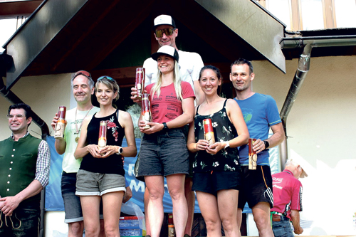 Siegerehrung beim Pfandler Dammlauf: Die Traditionsveranstaltung findet heuer bereits zum 32. Mal statt. 