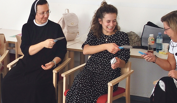 Die Übungen machten den Teilnehmerinnen Spaß.   