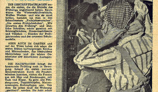 Nun kann die Osterputzerei losgehen! Titelgeschichte im Linzer Kirchenblatt am 5. März 1961.