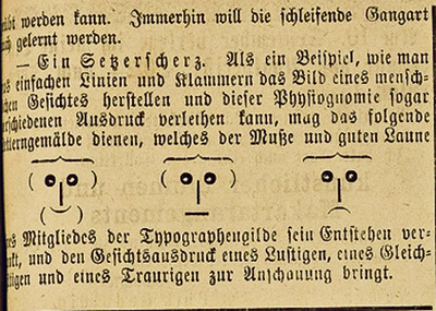 Smiley-Vorläufer aus dem Jahr 1893.