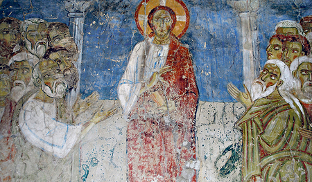 Christus in der Synagoge, vor 1089, Stift Lambach,  ehemaliger Westchor    