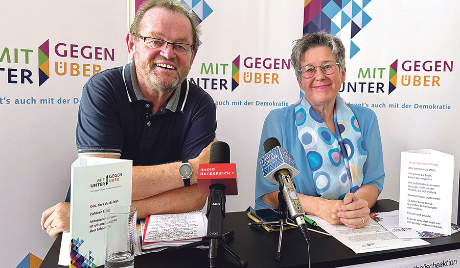 KAÖ-Präsident Ferdinand Kaineder (li.) und Geschäftsführerin Regina Petrik. 