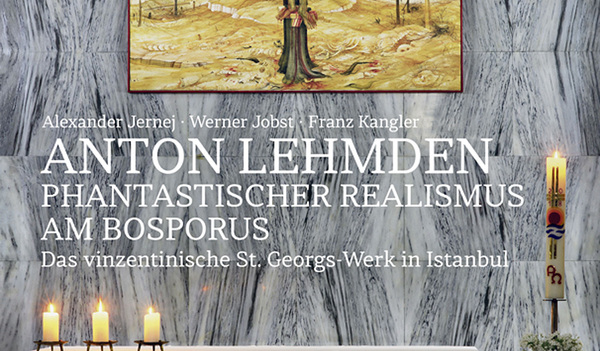 Alexander Jernej, Werner Jobst, Franz Kangler: Anton Lehmden – Phantastischer Realismus am Bosporus. Das vinzentinische St. Georgs-Werk in Istanbul. Christian Brandstätter Verlag, 2018, 191 Seiten, € 35,–