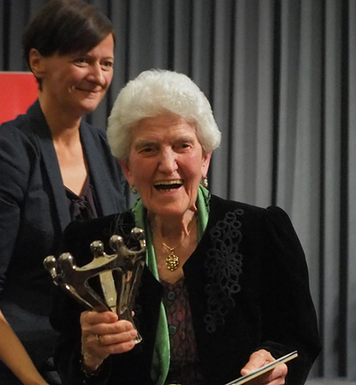 Anna Hackl wurde für ihr Lebenswerk mit dem Solidaritätspreis 2019 ausgezeichnet.