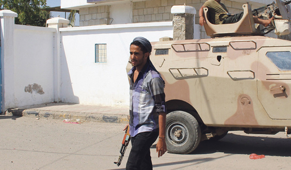 Das Alten- und Pflegeheim in Aden (Jemen) kurz nach dem mörderischen Überfall und der Entführung von Pater Tom Uzhunnalil.