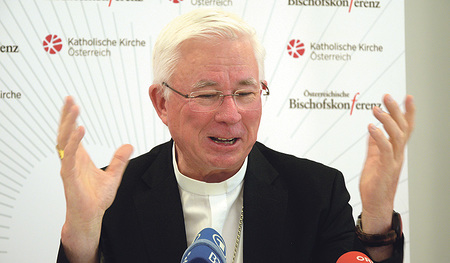 Erzbischof Lackner präsentierte die Ergebnisse der bischöflichen Sommervollversammlung in Mariazell. 