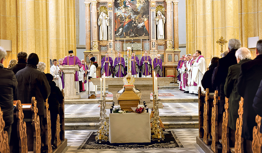 Abschied von Maximilian Aichern im Benediktinerstift Sankt Lambrecht.