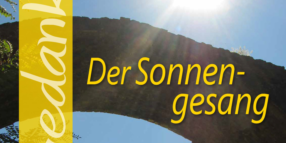 Ausschnitt vom Büchlein 'Der Sonnengesang - Franz von Assisi'