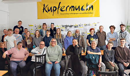 Die Altenberger Firmlinge besuchten die Kupfermuckn-Redaktion.    