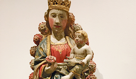 Maria mit Kind, im Nationalmuseum für alte Kunst in Lissabon   