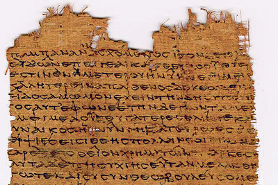 Papyrus (mit griechischer Schrift)