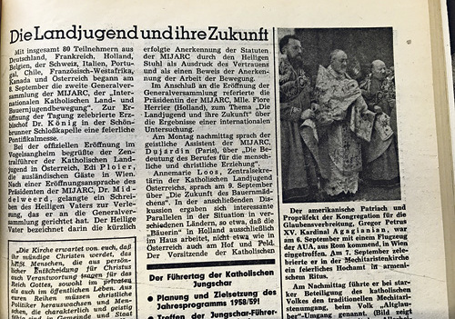 Die Erwartungen der katholischen Kirche an die Jugend waren 1958 Thema.