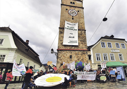 Der mittelalterliche Stadtturm von Waidhofen an der Ybbs
