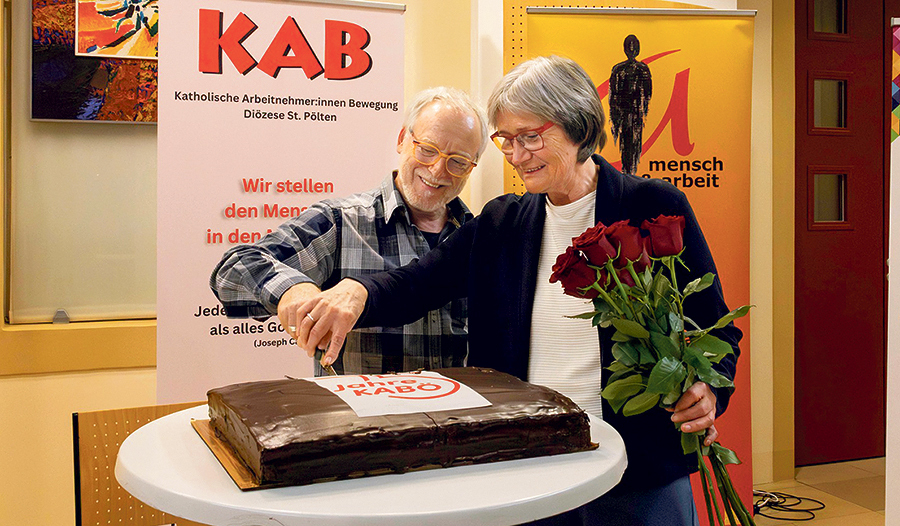 Hubert Gratzer (li.) und Anna Wall-Strasser (re.). 