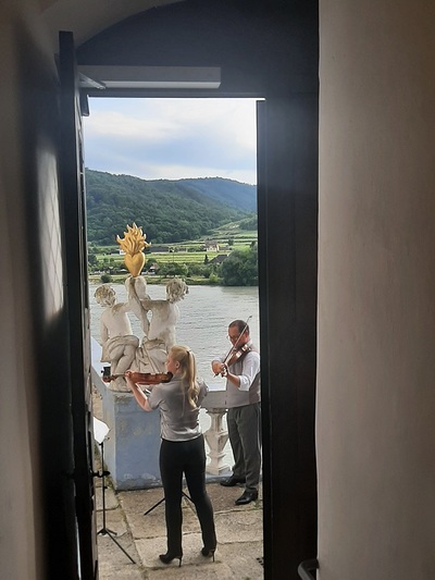 Dreharbeiten im Stift Dürnstein
