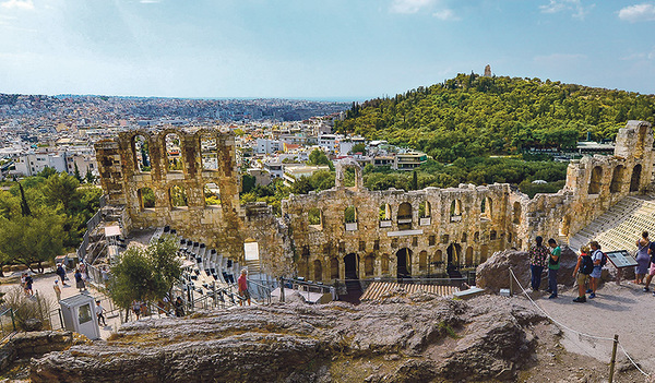 Erste Station: Athen. Besuch des Akropolismuseums, Parthenon, Aeropag.