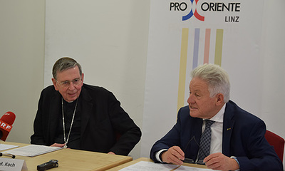 Pressekonferenz mit Kurt Koch und Alt-Landeshauptmann Josef Pühringer