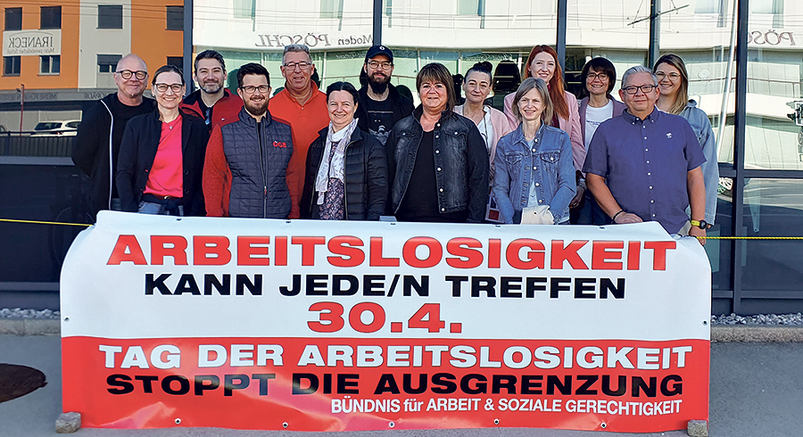 Das Bündnis veranstaltet jedes Jahr eine Aktion zum Tag der Arbeitslosen.   