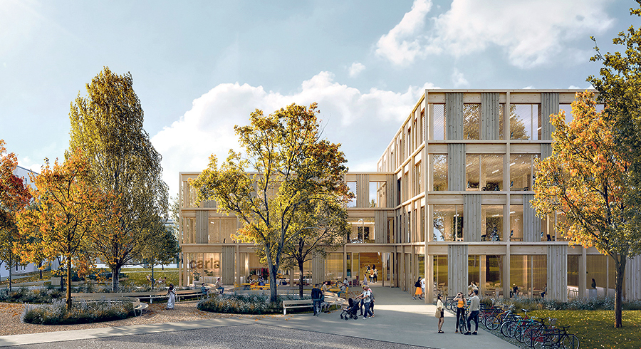 Die Zentrale der Caritas in Linz soll einen nachhaltigen Holzbau beziehen. 