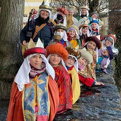 Sternsinger/innen der Pfarre Linz St. Magdalena