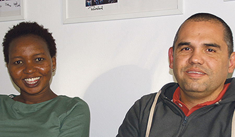 Irene Naanyu Lenawuatoop und Guillermo Alvarez von der Organisation „Yamural Missionaries“.