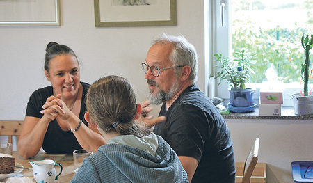 Eine Sozialpädagogin im Homeoffice