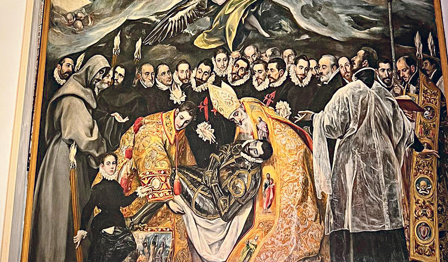 Ein Werk von El Greco in Santo Tomé in Toledo
